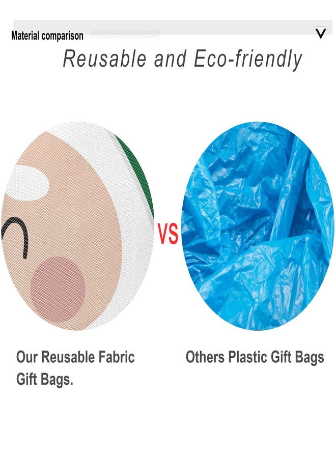 بي جرين حقيبة هدايا سانتا العملاقة الخضراء من بي جرين، كبيرة جدًا 56 بوصة ارتفاع × 40 بوصة عرض لهدايا عيد الميلاد الضخمة، حقائب هدايا قماشية قابلة لإعادة الاستخدام مع بطاقة اسم وحبل لعيد الميلاد (سانتا كلوز) - Image 4